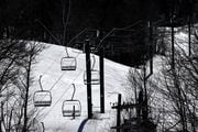 Ski lifts at Wildcat Mountain ski area, pictured March 15, 2020, in Gorham, New Hampshire. (Photo by Maddie Meyer/Getty Images)