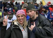 Renee Fatta, of Bridgeport, pictured outside the U.S. Capitol on Jan. 6, 2021, the day rioters attempted to overturn the 2020 election. (court filing)